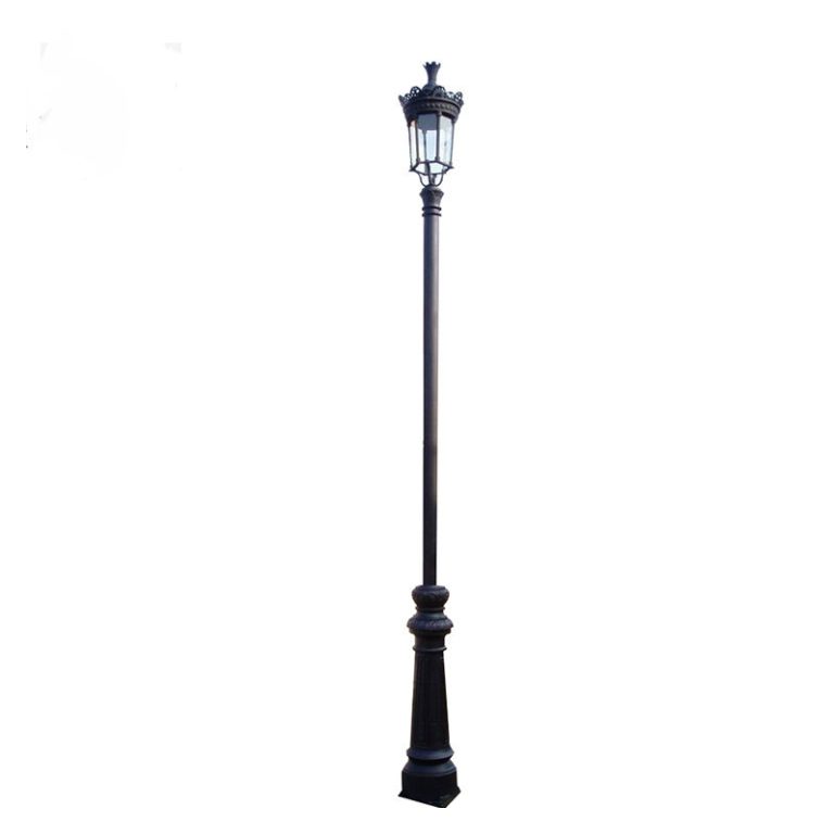 Hs L043 Classical Cast Iron Single Head Courtyard Lamp
